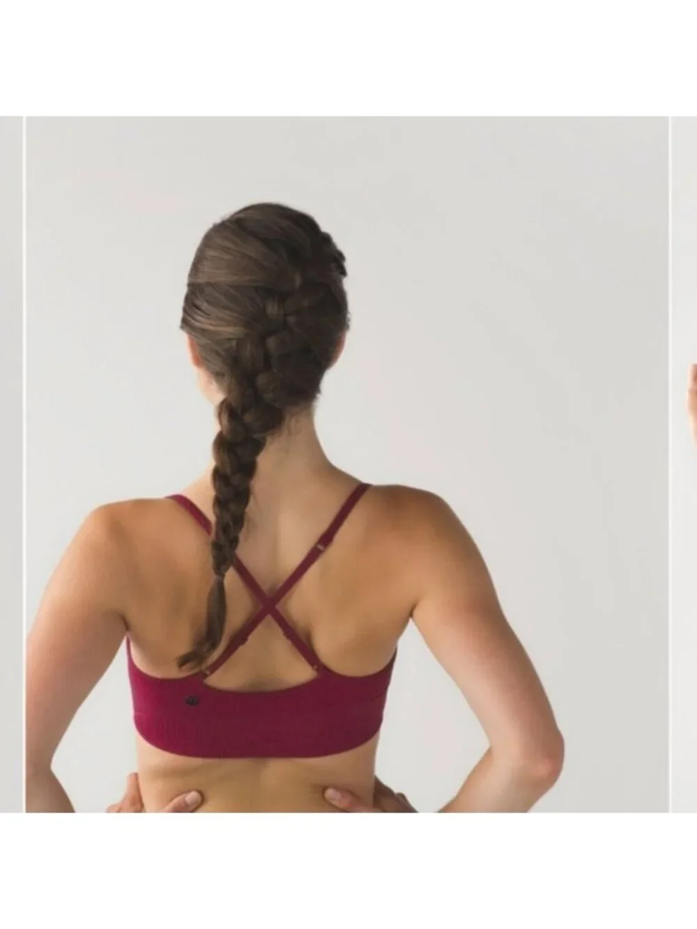 Lululemon Ebb To Street Bra Heathered Bumble Berry
